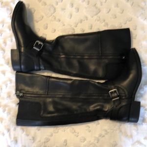 Black Knee High Boots